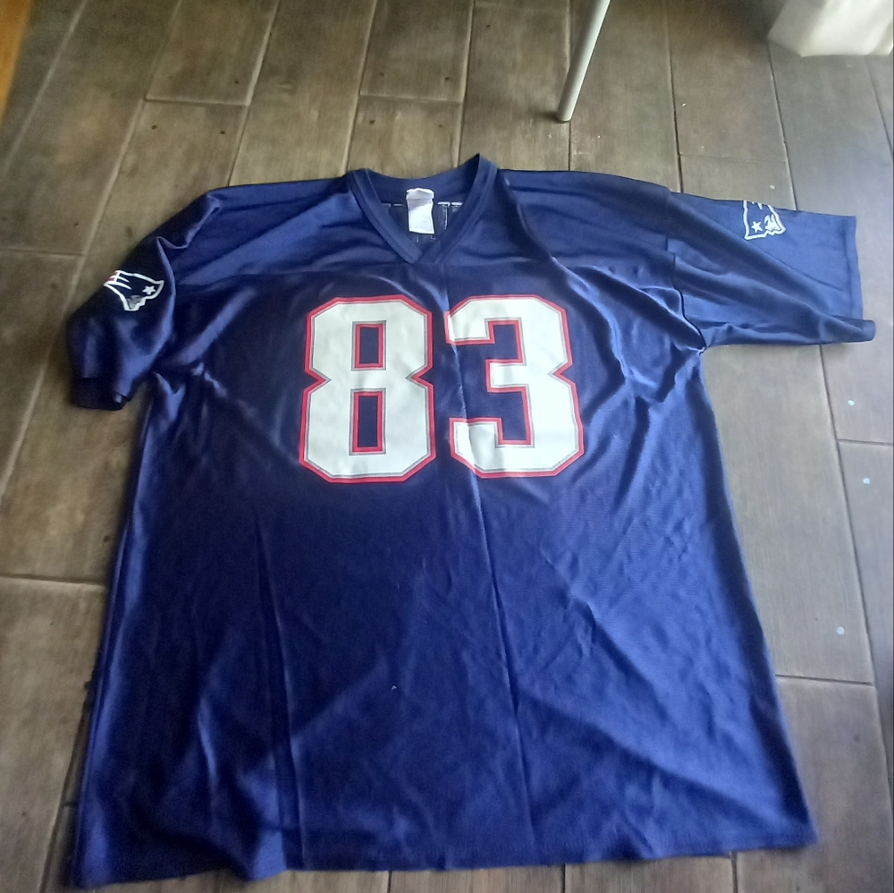 Wes Welker Patriots warm up jersey
